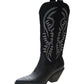 Knöchelhohe cowboystiefel aus leder für rauen - ein must-have für den winter