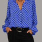 Zara - bluse mit v-ausschnitt