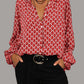 Zara - bluse mit v-ausschnitt