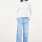 Marlene – wide leg sunny blue destroy