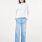 Marlene – wide leg sunny blue destroy