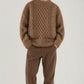 Abdal - pullover aus zopfstrick