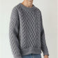 Abdal - pullover aus zopfstrick