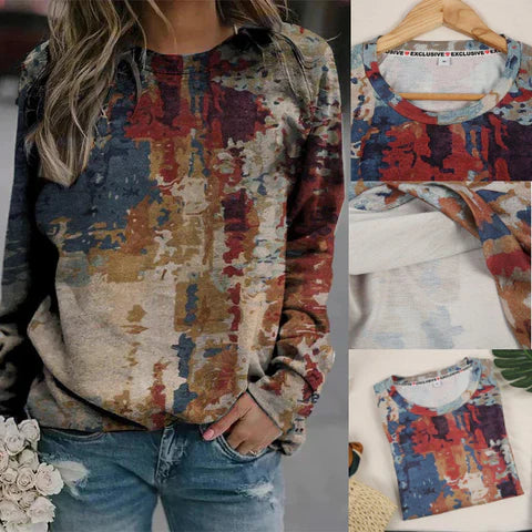 Eva Janssen - pullover mit abstraktem print