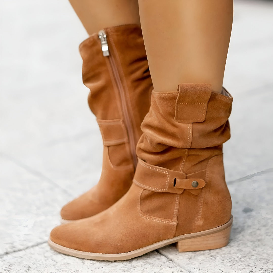 Elegante Stiefeletten aus Kunstleder für Damen Mivona