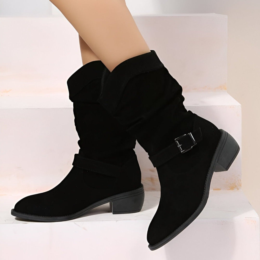 Elegante Stiefeletten aus Kunstleder für Damen Mivona