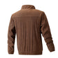 Pia - herren-cordjacke mit stehkragen und tasche