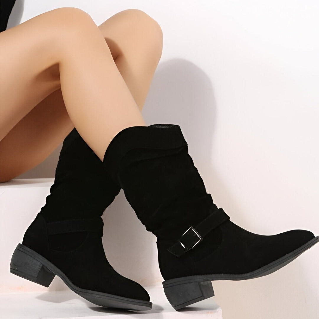Elegante Stiefeletten aus Kunstleder für Damen Mivona