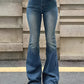 Camila – hoch taillierte flare-stretch-jeans mit schnurrbart