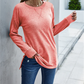 Fable - frühlings-langarmshirt in volltonfarbe