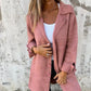 Rozlyn | gemütliche mittellange jacke mit umgeschlagenen manschetten