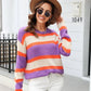 Viventia – gestreifter mehrfarbiger pullover