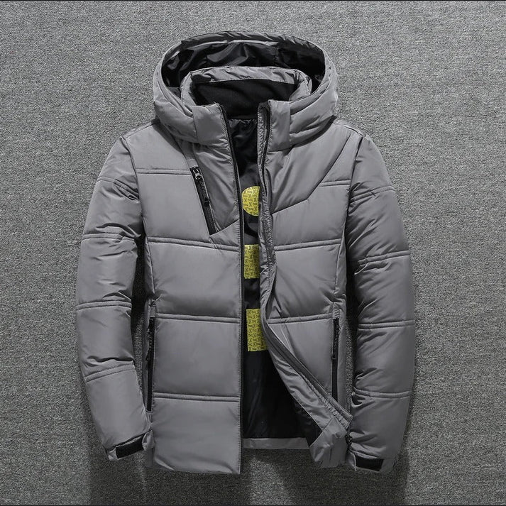 Warme wasserdichte winterjacke mit kapuze für herren | ideal für den winter