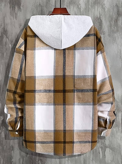 Paul – lässige karierte jacke mit kapuze