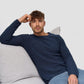Indicode Herren Loakim Strickpullover mit Rundhals-Ausschnitt & Roll Edge aus 90% Baumwolle - INDICODE