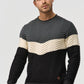 Indicode Herren Dean Pullover mit Ripp-Bündchen & Rundhals-Ausschnitt - INDICODE