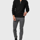 TOMMY - Stylischer Zipper-Pullover für Herren (italienisches Design)