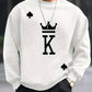 Mark – pullover mit king-print für herren