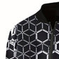 Richard – jacke mit geometrischem muster für herren