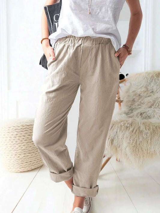 Elsie - Lässige und stylische Leinen Hose
