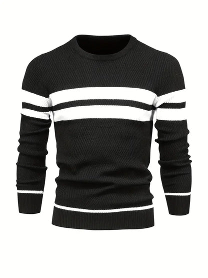 John – pullover mit streifenmuster für herren