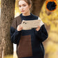 Penelope – lässiger Kontrast-Thermopullover für Damen