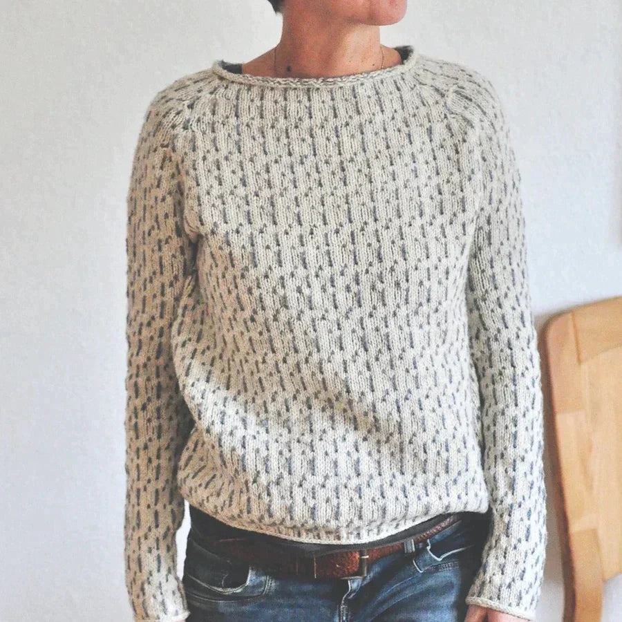 Jula – eleganter grauer pullover