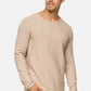 Indicode Herren Loakim Strickpullover mit Rundhals-Ausschnitt & Roll Edge aus 90% Baumwolle - INDICODE