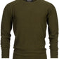 Indicode Herren Loakim Strickpullover mit Rundhals-Ausschnitt & Roll Edge aus 90% Baumwolle - INDICODE