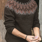 Adolfo – vintage-strickpullover mit rundhalsausschnitt für herren