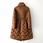 Seraphina – stylische lange daunenjacke