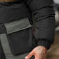 Finn – lässige, wattierte farbblockjacke für herren