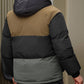 Finn – lässige, wattierte farbblockjacke für herren