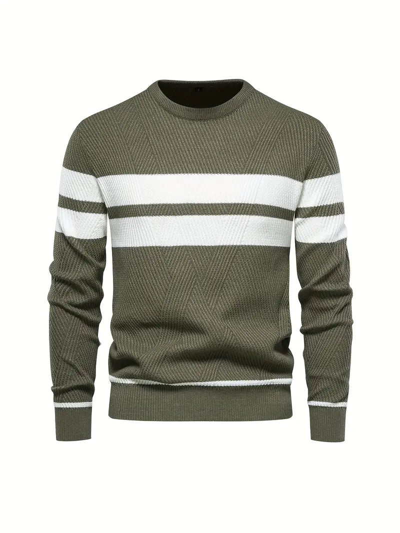 John – pullover mit streifenmuster für herren
