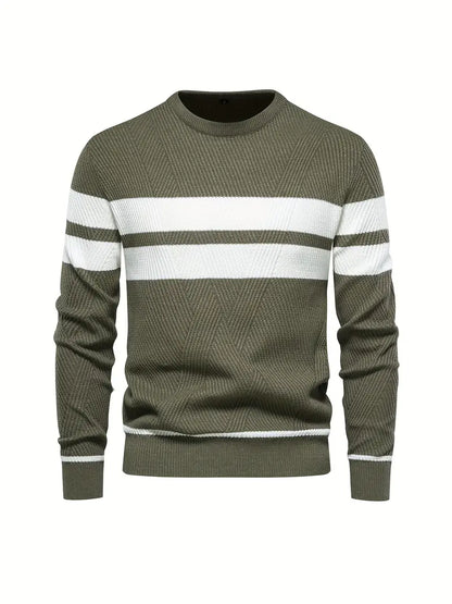 John – pullover mit streifenmuster für herren