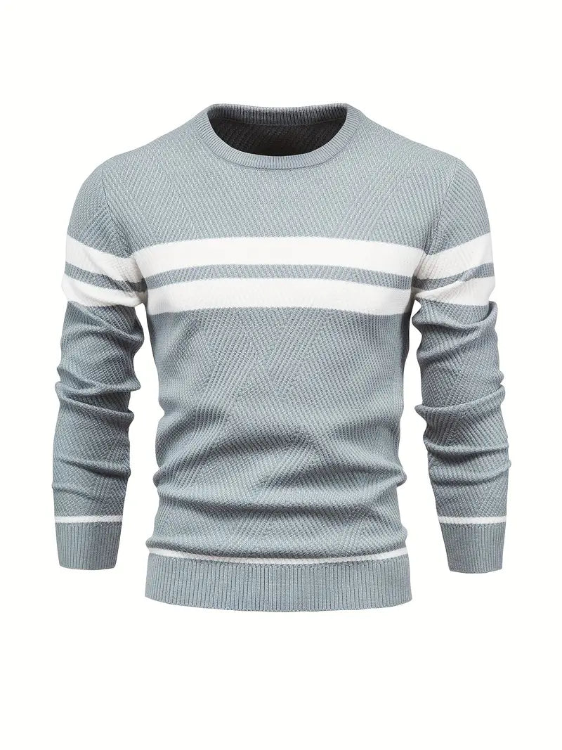 John – pullover mit streifenmuster für herren