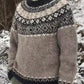 Abdul – vintage-strickpullover mit rundhalsausschnitt für herren