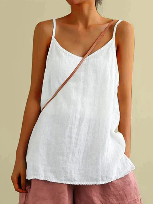 Milena - sommer leinen top