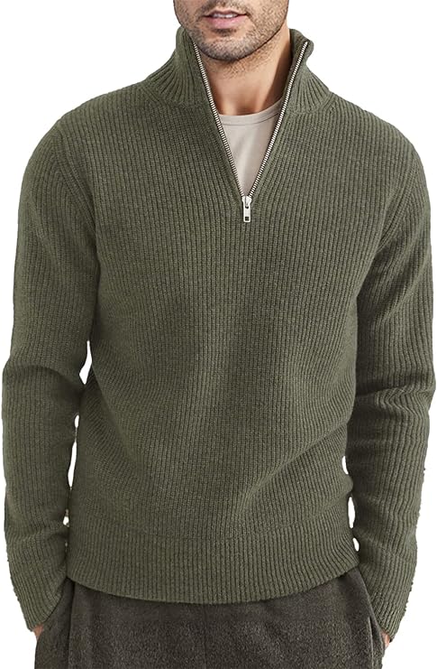 Stylischer zipper-pullover für herren (italienisches Design)