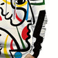 Clark – kapuzenpullover mit abstrakter gesichtsgrafik