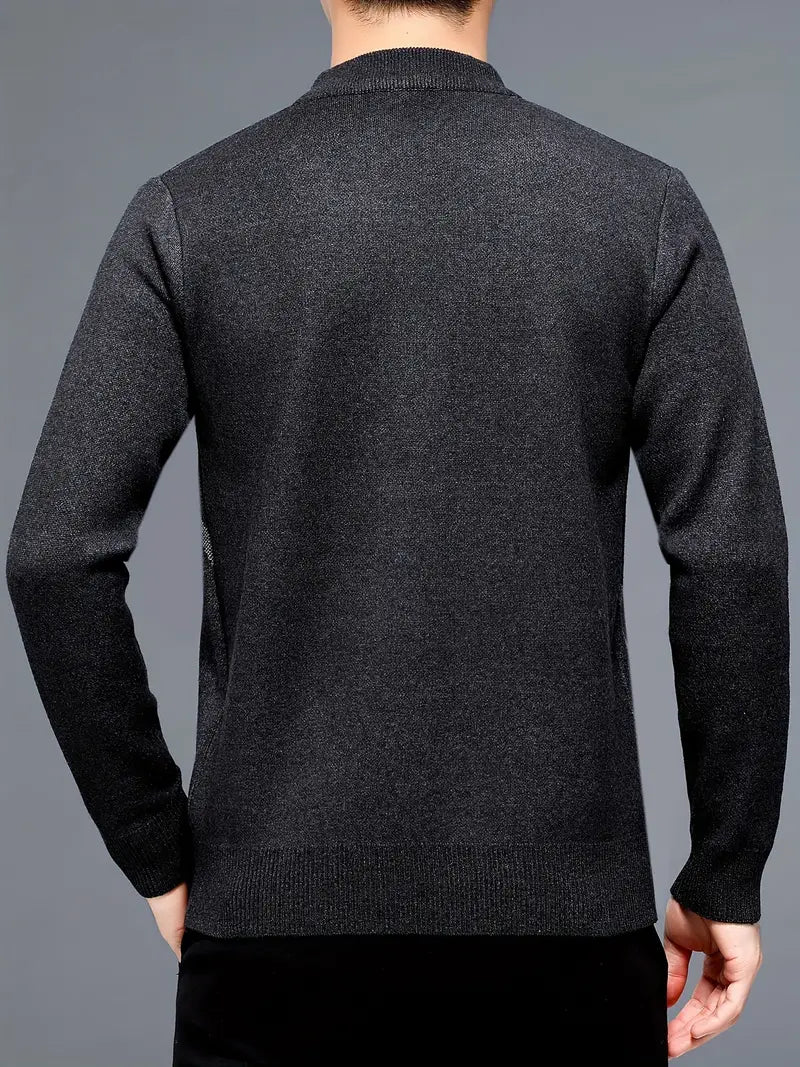 Hayden – stilvoller pullover mit geometrischem muster für herren