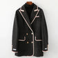 Ava – lange karierte jacke