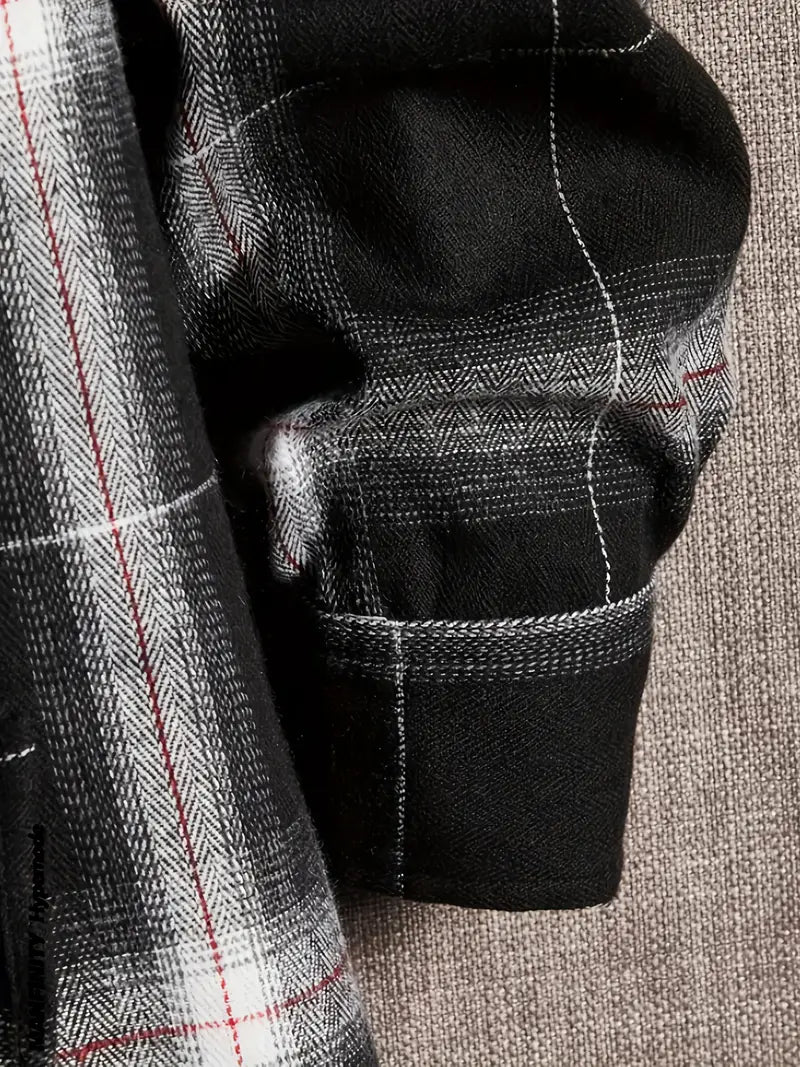 Oscar – karierter leichter kapuzenpullover für herren