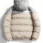 Elijah – lässige wattierte jacke im farbblockdesign