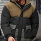 Finn – lässige, wattierte farbblockjacke für herren
