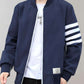 Enrik – lässige uniformjacke mit stehkragen und durchgehendem reißverschluss