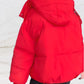 Olivia – warme wattierte jacke mit kapuze und hohem ausschnitt