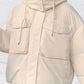 Olivia – warme wattierte jacke mit kapuze und hohem ausschnitt