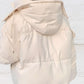 Olivia – warme wattierte jacke mit kapuze und hohem ausschnitt
