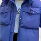 Olivia – warme wattierte jacke mit kapuze und hohem ausschnitt